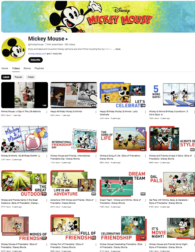 phim hoạt hình cho trẻ em học tiếng Anh