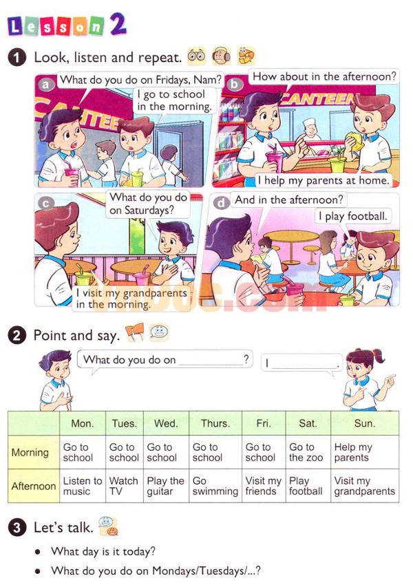 Unit 9 tiếng Anh lớp 4